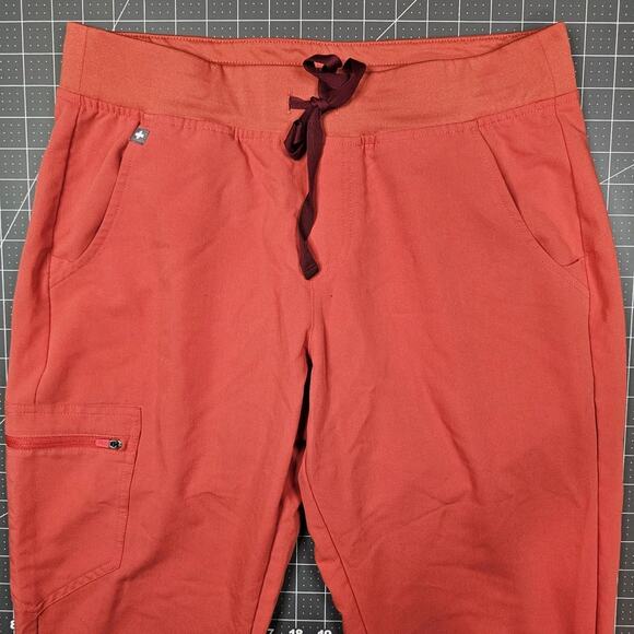 Figs Technical Collection Scrub Pants Womens Medium Zamora Jogger Orange W18SW - Picture 2 of 15